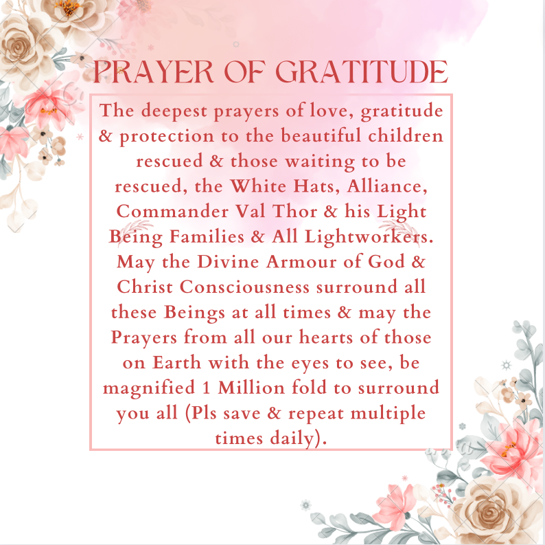 PRAYER OF GRATITUDE