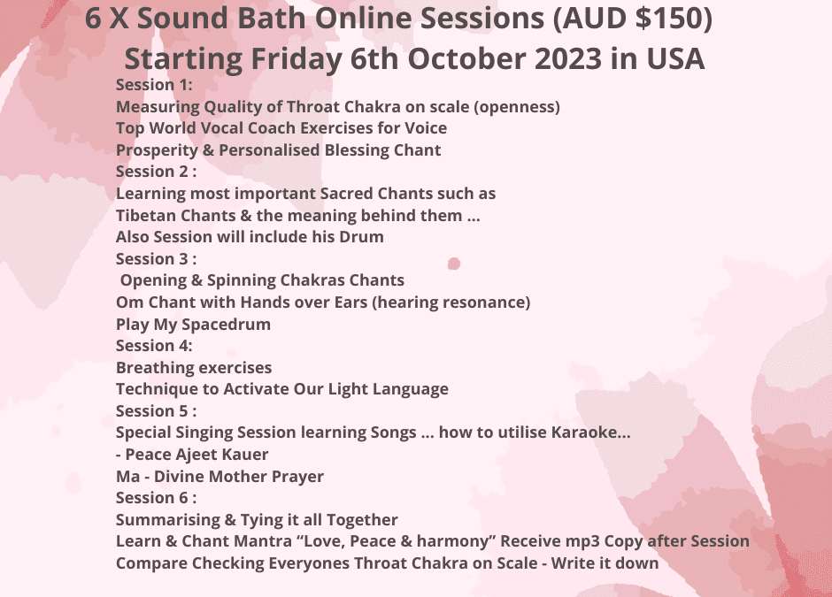 USA SOUND BATH SESSIONS