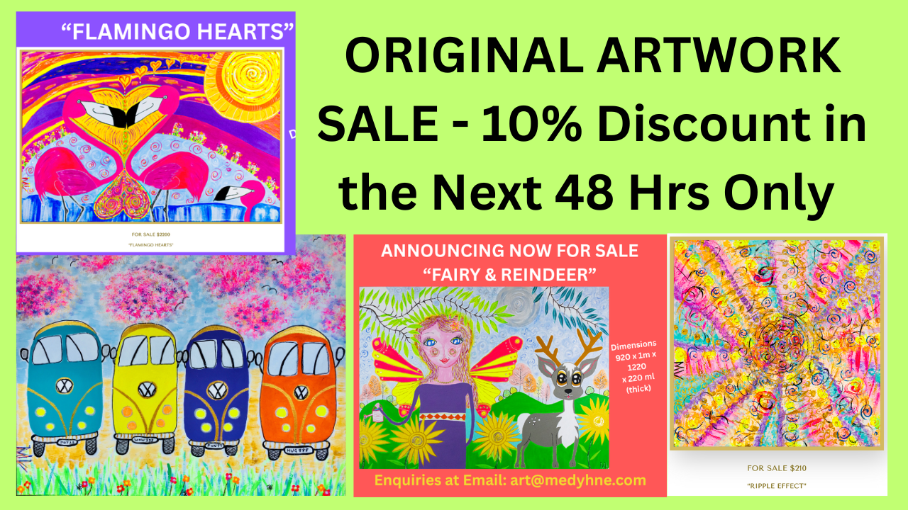 48 HR SALE ON MY ARTWORK – 10% OFF