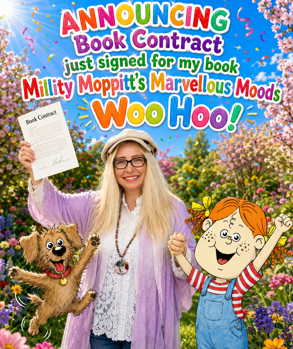 ANNOUNCING BOOK CONTRACT FOR CHILDRENS’ BOOK JUST SIGNED!